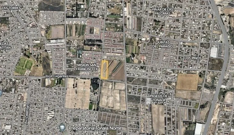 TERRENO EN VENTA TONALA EN PROLONGACIÓN GIGANTES