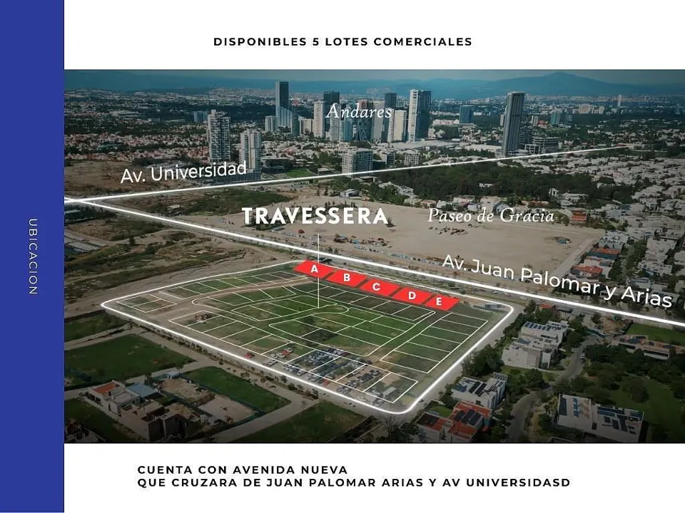 Terreno comercial en venta en zona Andares