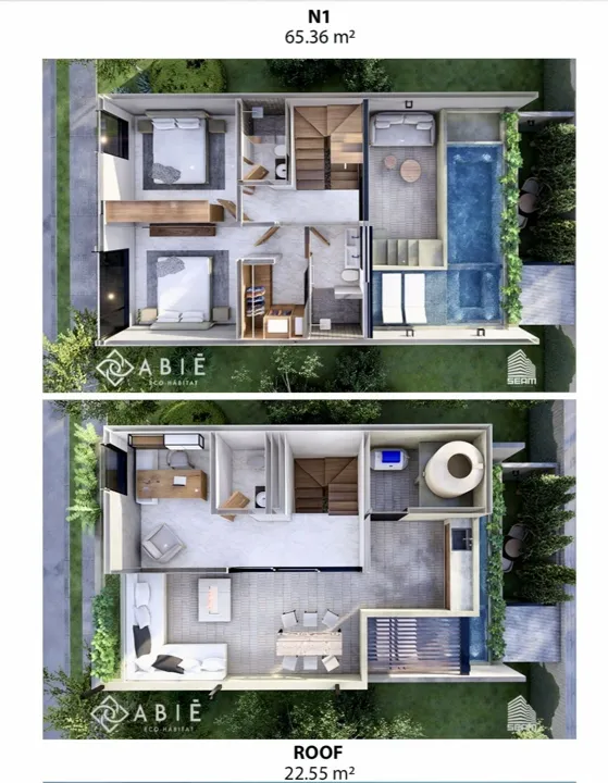 Foto 4 de Casa en preventa -  Abié Residencial, Valle Imperial  - Modelo AB-01
