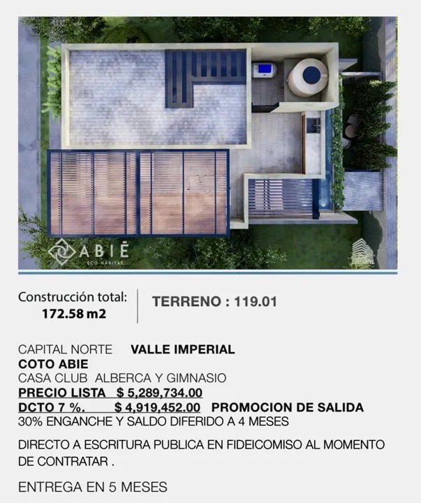 Foto 5 de Casa en preventa -  Abié Residencial, Valle Imperial  - Modelo AB-01