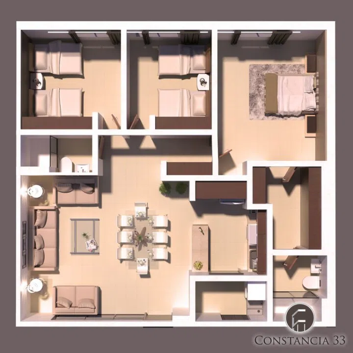 Foto 2 de Departamento en venta en Constancia modelo Sevilla!!