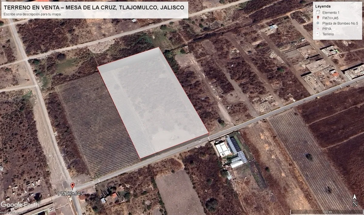 TERRENO EN VENTA – MESA DE LA CRUZ, TLAJOMULCO, JALISCO