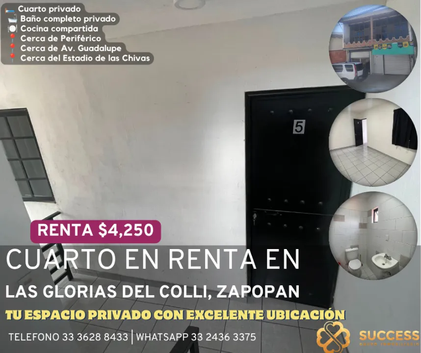 Departamento en renta en LAS GLORIAS DEL COLLI, La Gloria del Colli, Zapopan