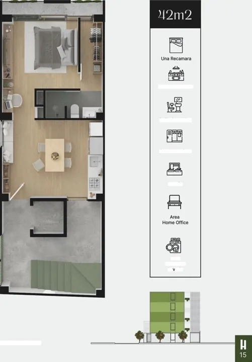 Foto 4 de Departamento en Venta en  Santa Teresita - El Habitante H4