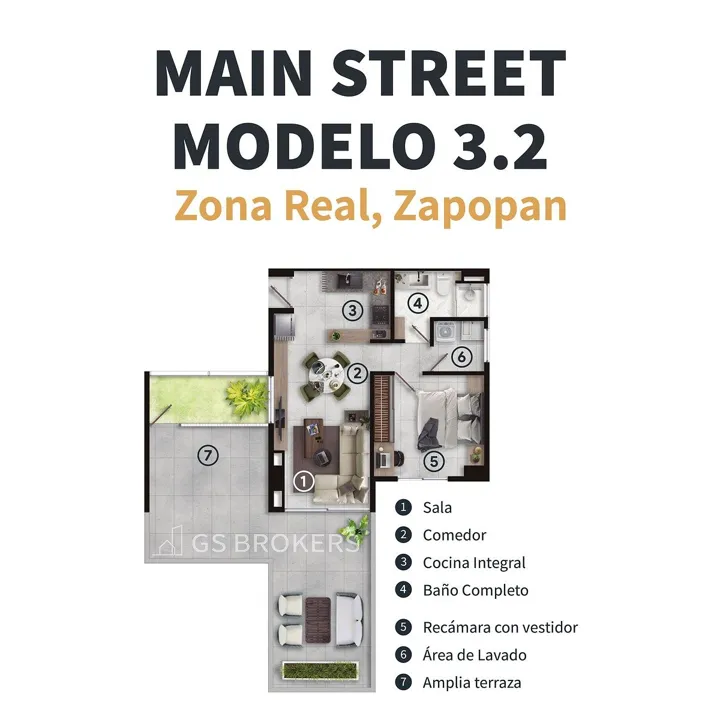 Foto 3 de Departamento en Preventa: Modelo Tipo 3 | Valle Real