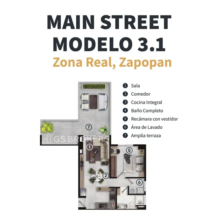 Foto 4 de Departamento en Preventa: Modelo Tipo 3 | Valle Real