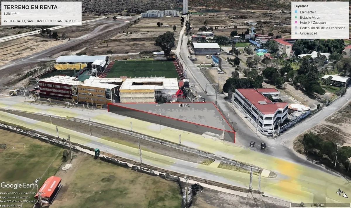 Terreno en renta , San Juan de Ocotan , Zapopan ,Jalisco