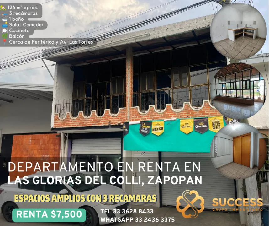 Departamento en renta en GLORIAS DEL COLLI, La Gloria del Colli, Zapopan