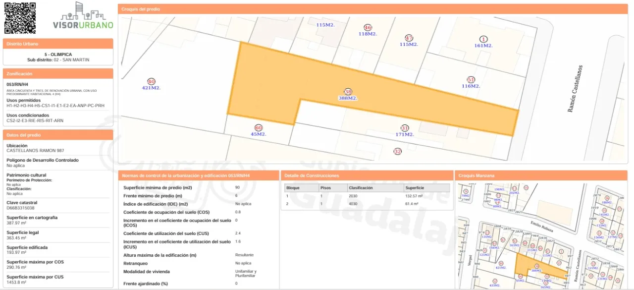 Terreno en venta en Calle Ramón Castellanos, San Isidro, Guadalajara