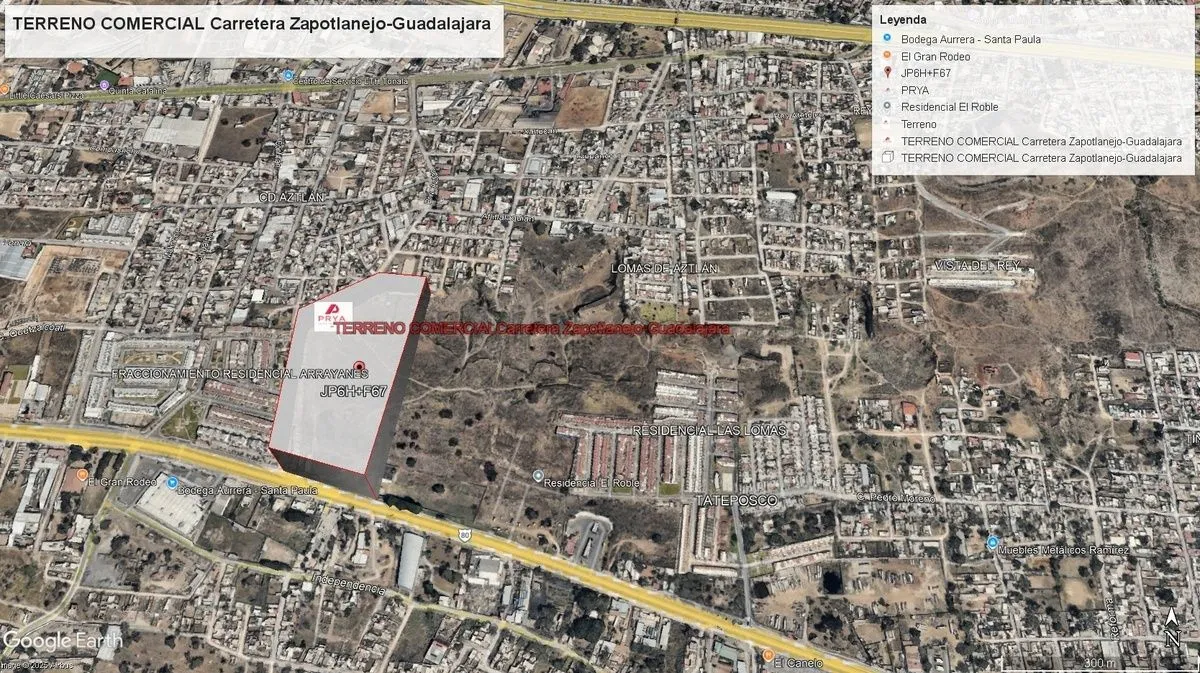 Terreno Comercial en Venta en Tateposco, Tlaquepaque | 47,500 m² con 175 m