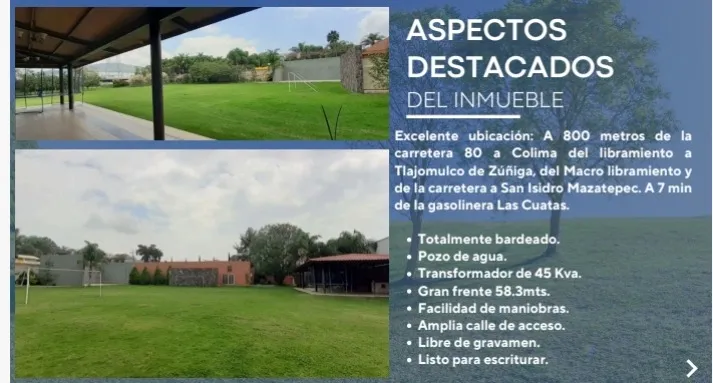 Foto 3 de Terreno en venta en Santa Cruz de las Flores, San cruz  de las flores, Tlajomulco