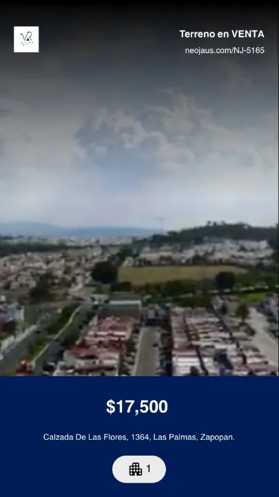 Foto 2 de Terreno en venta en Calzada De Las Flores, Las Palmas, Zapopan