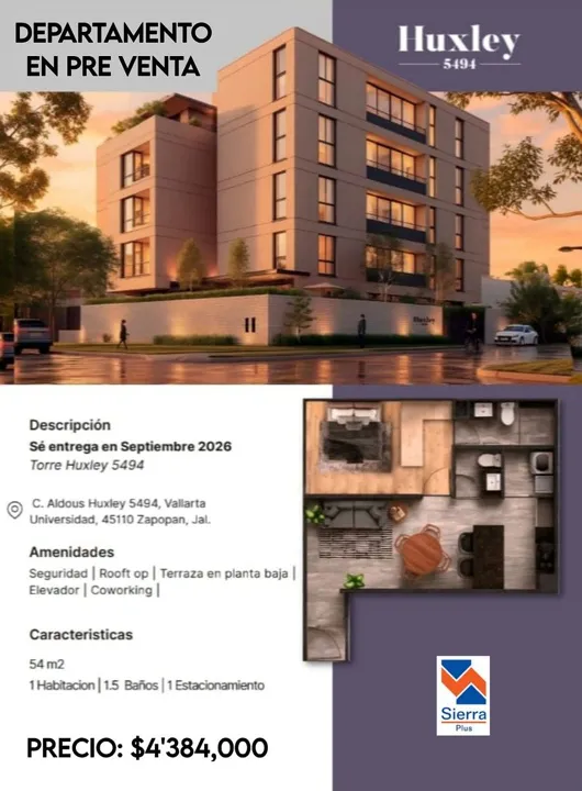 Foto 6 de Departamento en Pre-Venta en Vallarta Universidad
