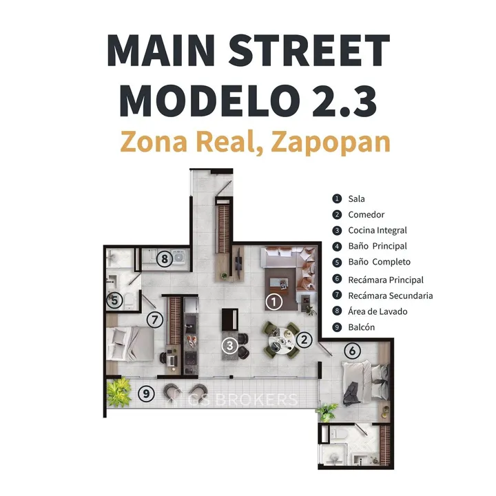 Foto 3 de Departamento en Preventa: Modelo Tipo 2 | Valle Real