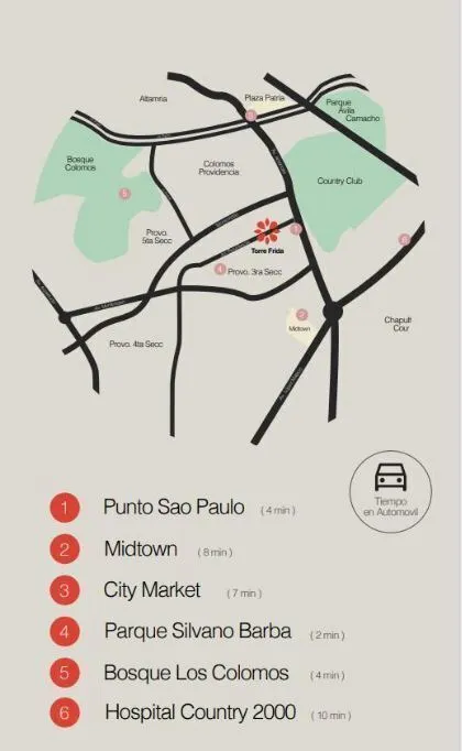 Foto 3 de Departamentos en Torre Frida (Av Providencia)
