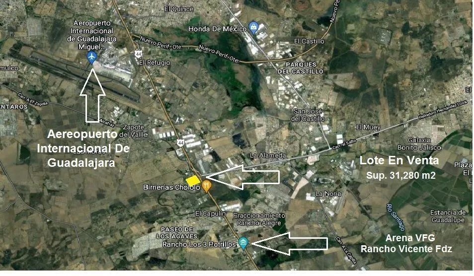 Foto 2 de Terreno En Venta En Santa Cruz Del Valle A Una Cuadra De Carretera Chapala