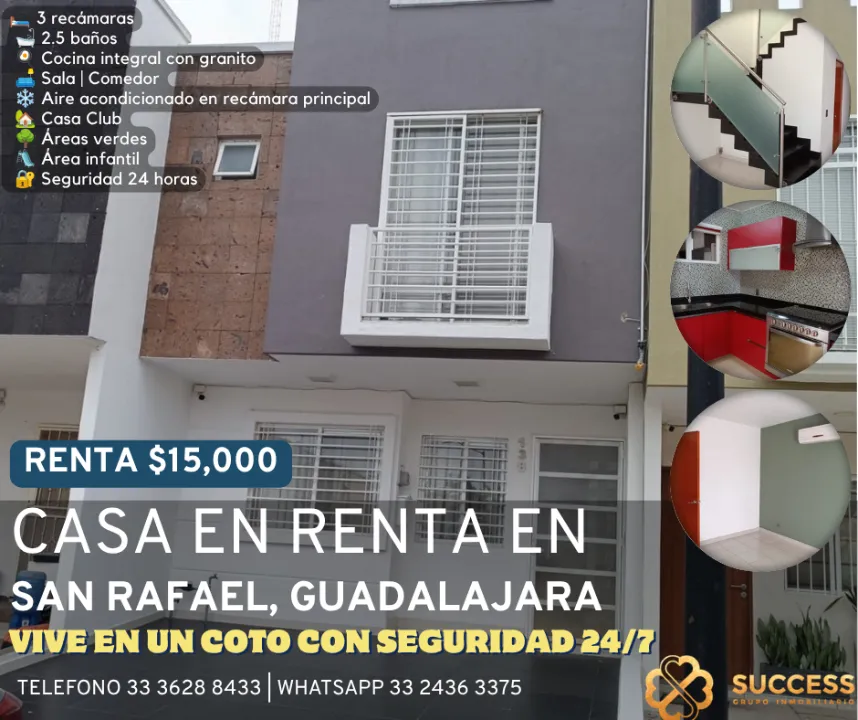 Casa en renta en SAN RAFAEL , San Rafael, Guadalajara