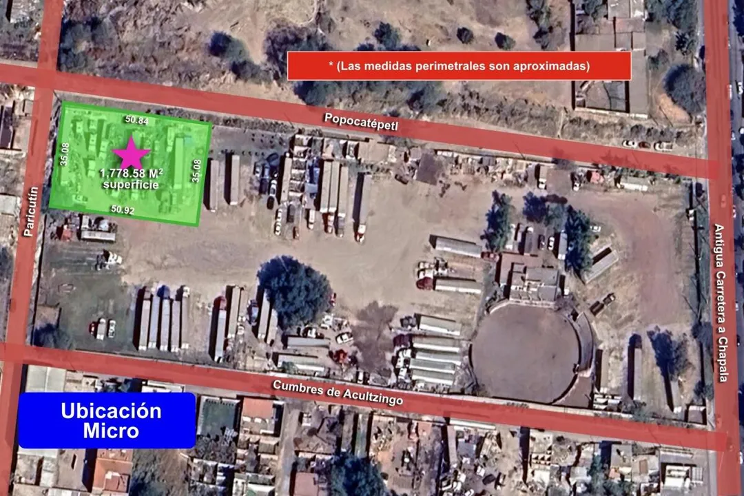 Terreno 1778 M2, Zona Las Pintas, a 1 cuadra de Antigua Carretera a Chapala