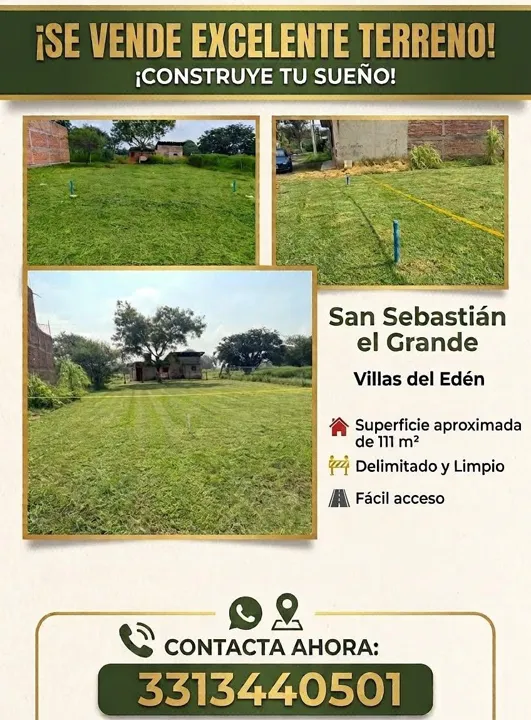 Foto 6 de Terreno en venta en Villas del Eden, San Sebastian El Grande, Tlajomulco