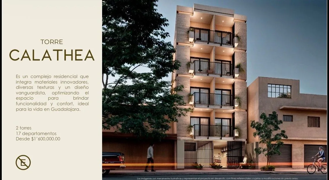 Loft en venta Torre Calathea | Lomas de Independencia | Guadalajara