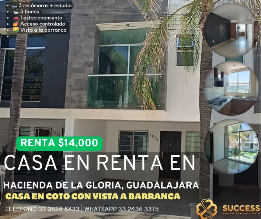 Casa en renta en hacienda del erre, Oblatos, Guadalajara