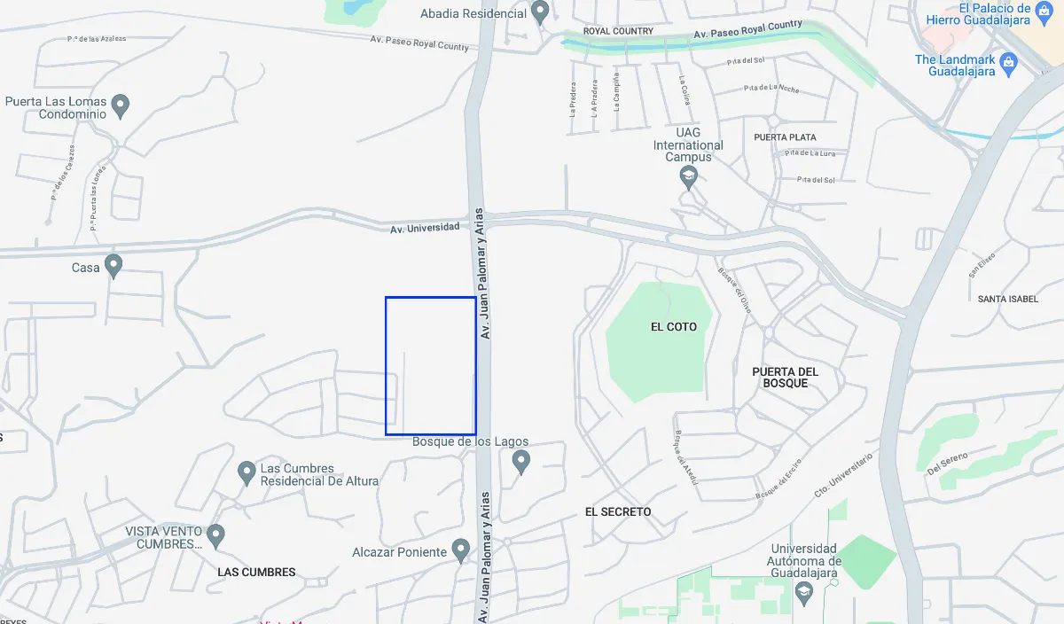 Foto 4 de Terrenos en Venta en Av Juan Palomar Arias y Av Universidad (1 Min de Andares)