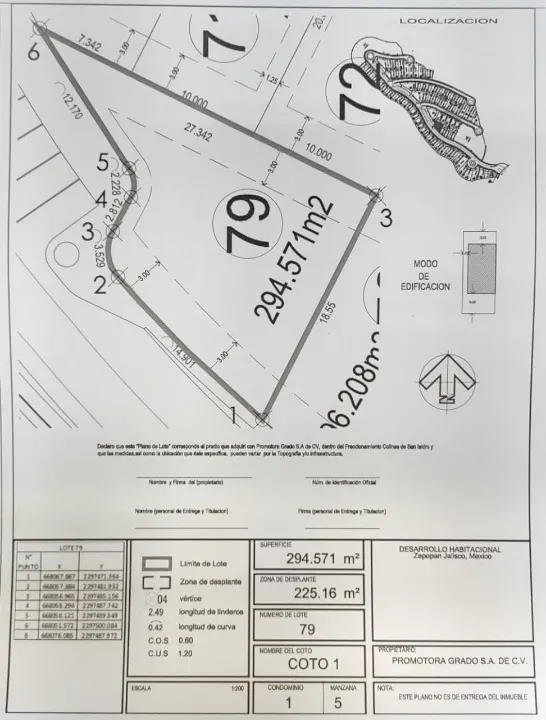 Foto 5 de Terreno en venta en Avenida Camino de los Parques, Colinas de San Isidro, Zapopan