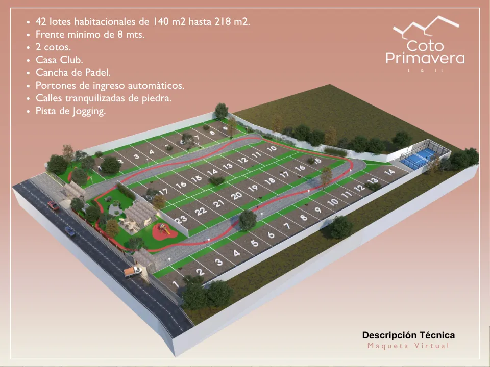 Foto 5 de TERRENOS EN PREVENTA EN COTO PRIMAVERA I Y II - SANTA ANITA