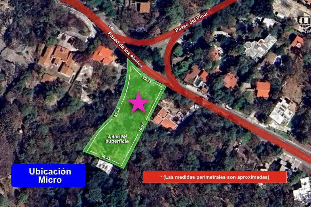 Terreno 2,955 M2, muy cerca del ingreso principal del fraccionamiento