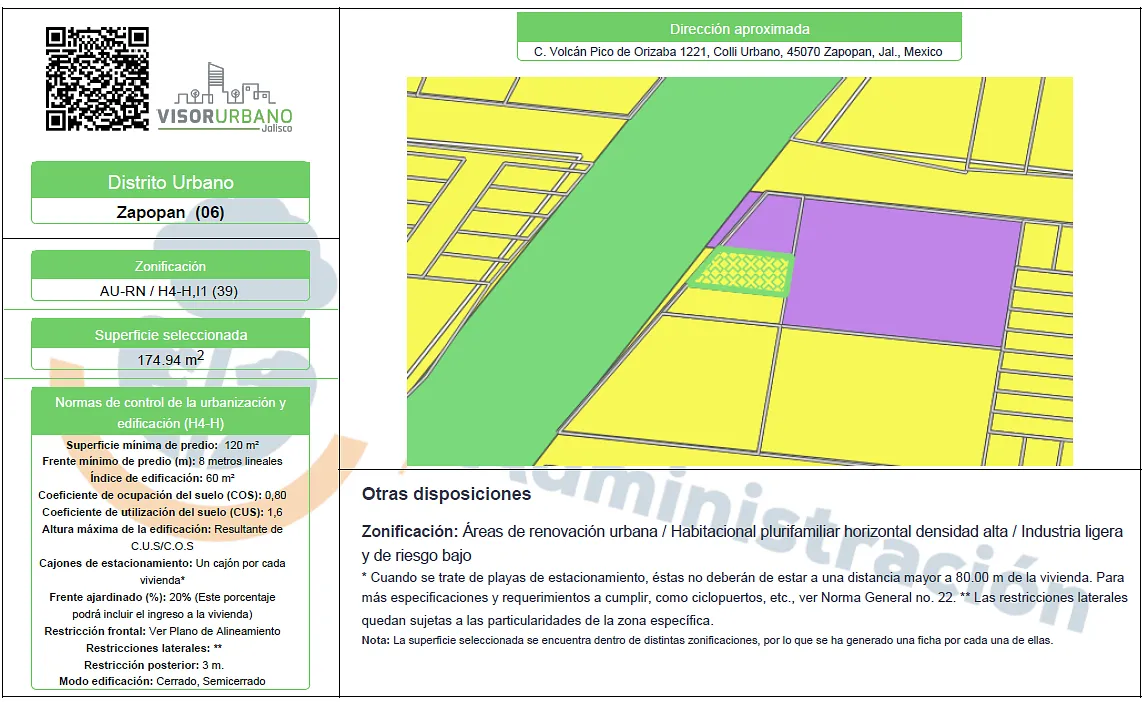 Foto 7 de Terreno en Venta en El Colli - Volcan Pico de Orizaba 2315