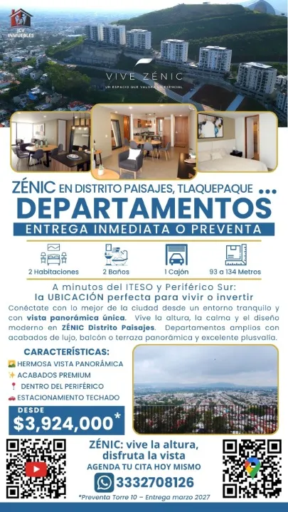Departamento en venta en Vista Al Amanecer, Cerro del Tesoro, San Pedro Tlaquepaque