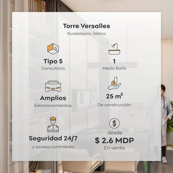 Foto 2 de Torre de Especialidades Versalles | Consultorio Médico en Venta