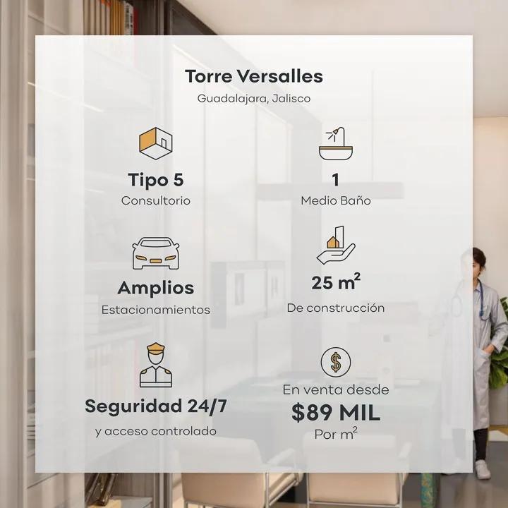 Foto 4 de Torre de Especialidades Versalles | Consultorio Médico en Venta