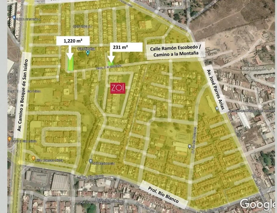 Foto 3 de Venta de Terreno 231 m2 para Torre de Departamentos en Venta Bosques del Centine