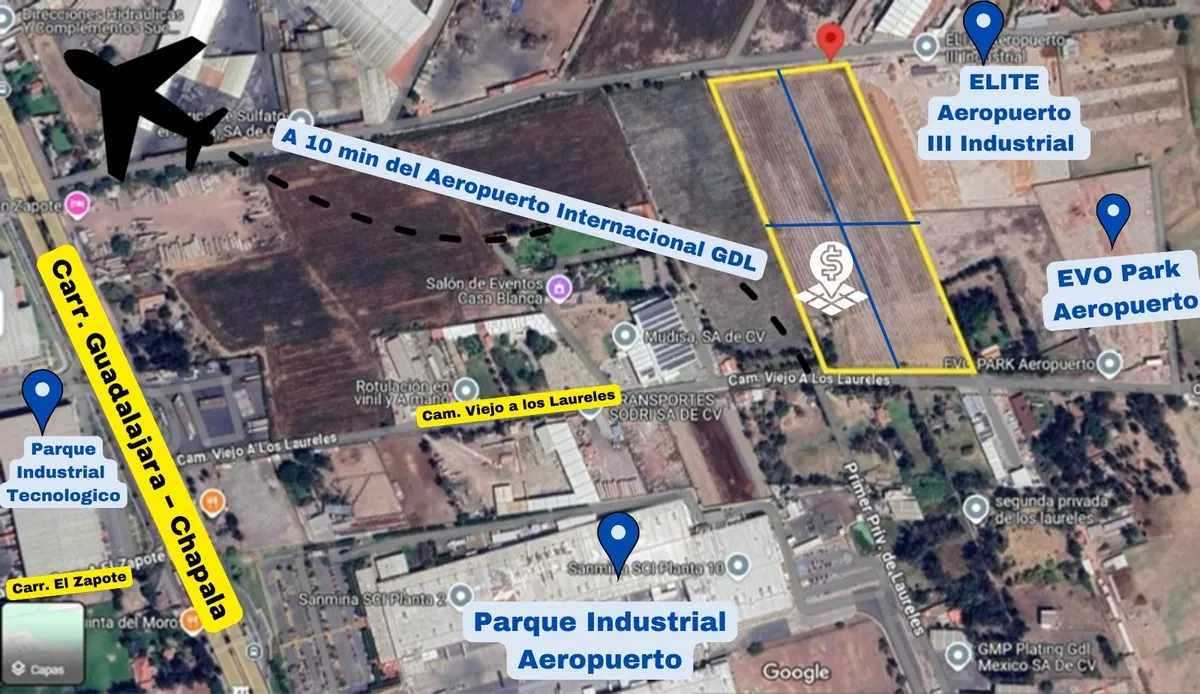 Terreno Industrial en Venta en Aeropuerto - Camino viejo a los Laureles 75