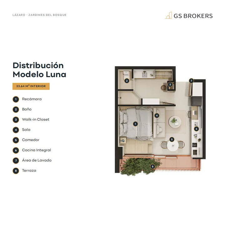 Foto 3 de Departamento en Preventa | Jardines del Bosque | Modelo Luna