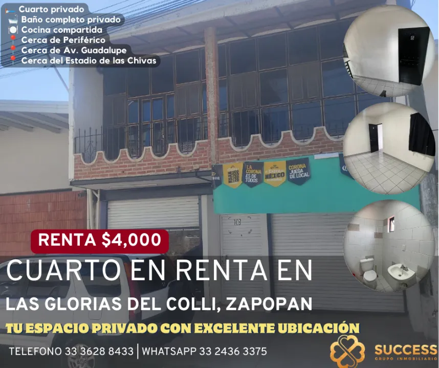 Departamento en renta en glorias del colli, La Gloria del Colli, Zapopan