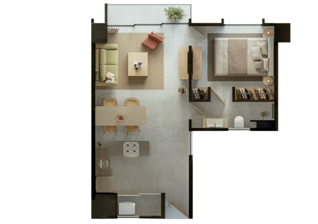 Foto 9 de Departamento en venta en Moderna - Bruselas Modelo A