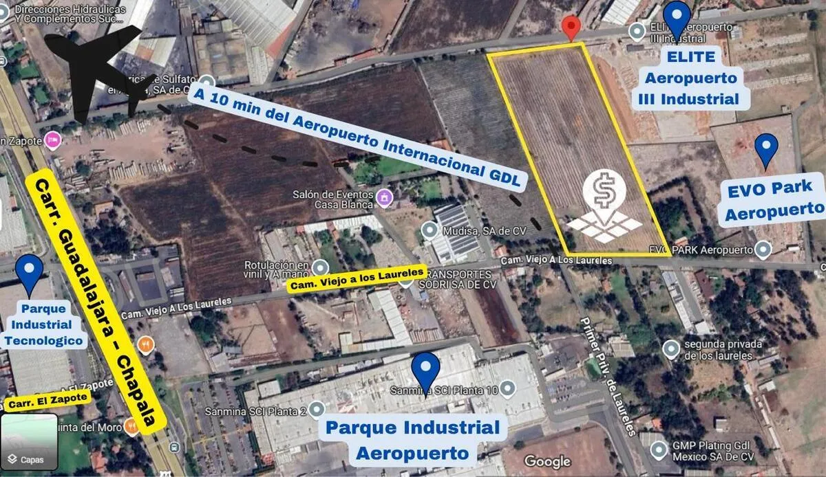 Terreno Industrial en Venta en Aeropuerto - Camino viejo a los Laureles 75