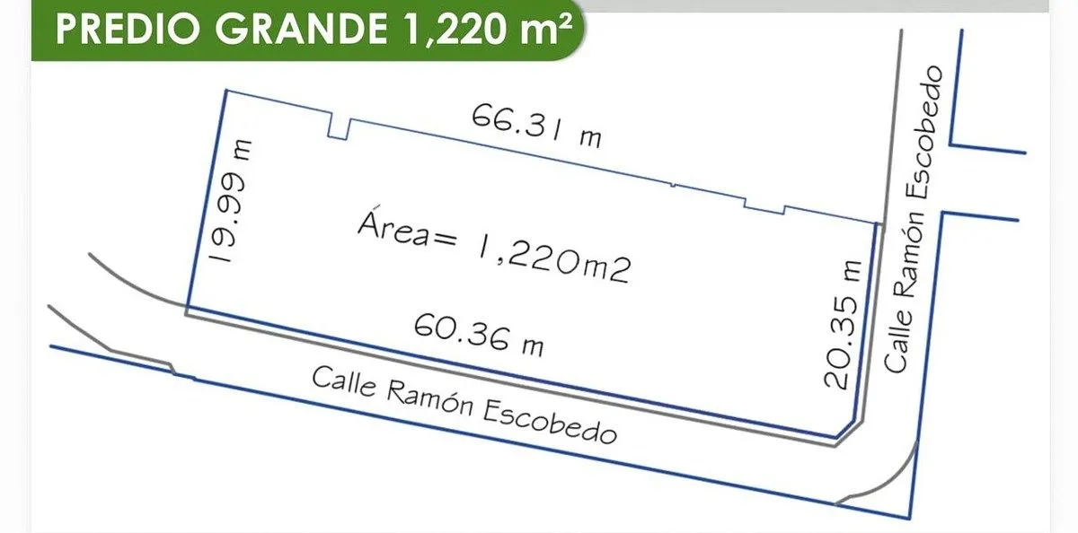 Foto 8 de Venta de Terreno 1,220 m2 para Torre de Departamentos en Venta