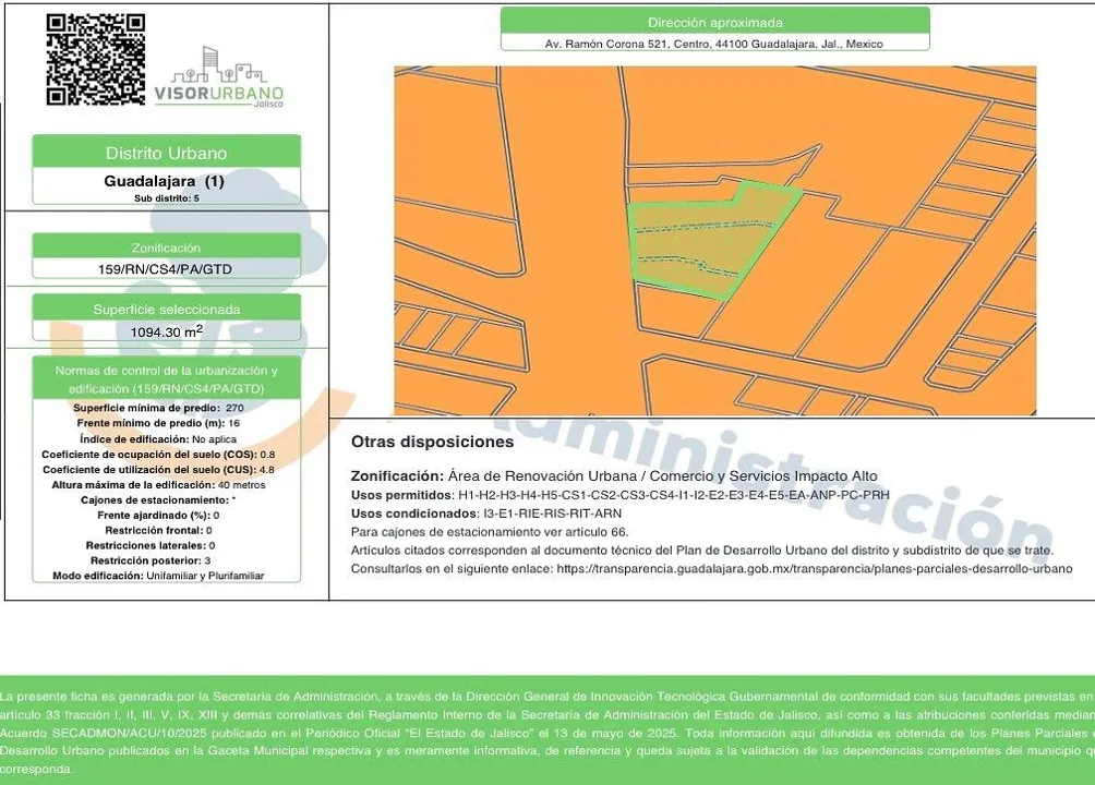 Foto 3 de TERRENO EN VENTA EN EL CENTRO GDL, IDEAL PARA DESARROLLADOR