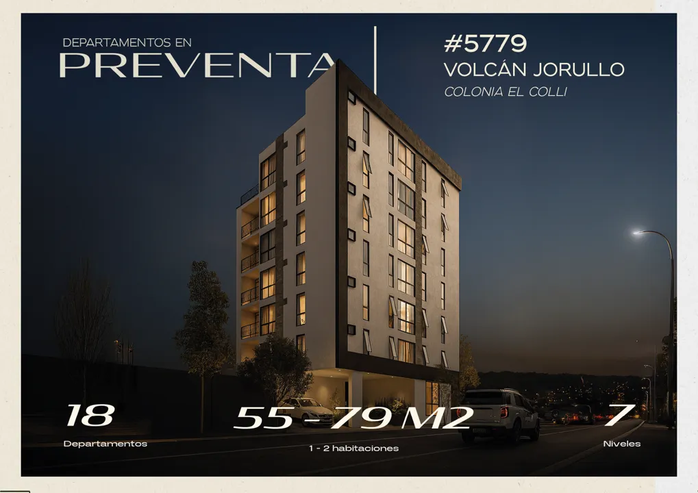 Foto 2 de DEPARTAMENTOS DE 1 Y 2 RECÁMARAS EN PREVENTA EN EL COLLI URBANO - ZAPOPAN
