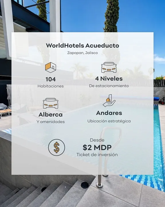 Foto 2 de 🏨✨ WORLDHOTELS ACUEDUCTO | INVIERTE EN EL FUTURO DE LA HOSPITALIDAD