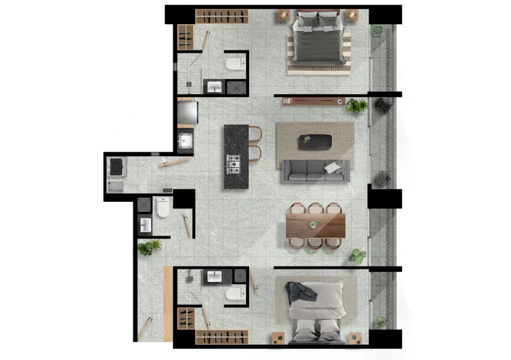 Foto 9 de Departamento en venta Colomos Providencia - Asunción Modelo C2