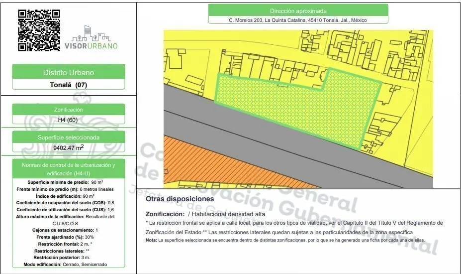 Foto 4 de TERRENO EN VENTA CON USO DE SUELO MIXTO EN TONALA, JALISCO