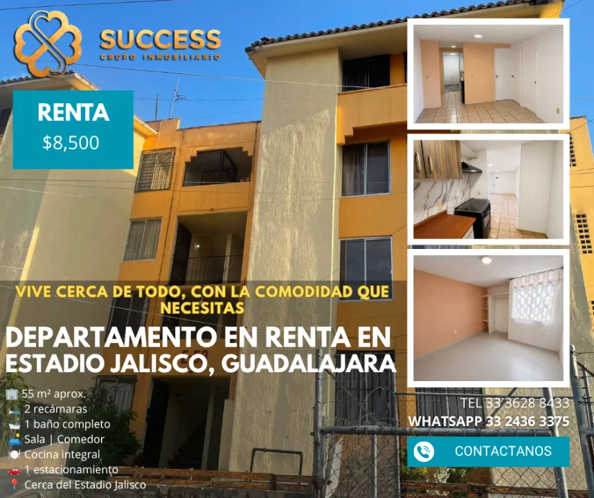 Departamento en renta en fovissste estadio, Fovissste Estadio, Guadalajara