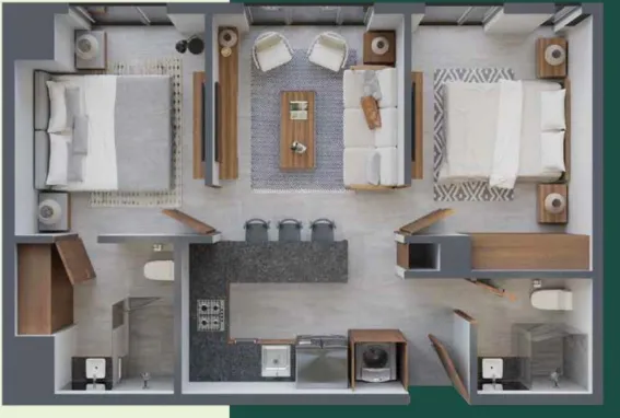 Foto 6 de Departamento en Entrebosques - Modelo C