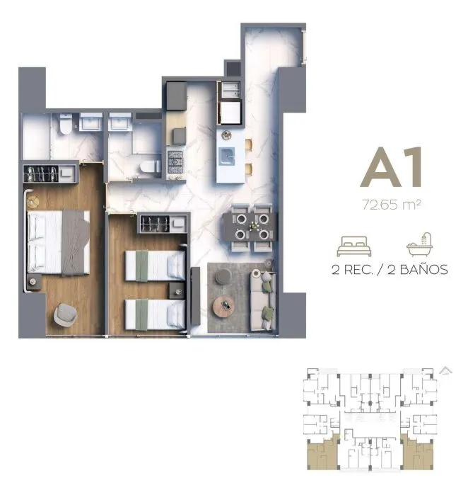 Foto 7 de Departamento en Pre -Venta en condominio sobre Av. México, Zapopan,IQONO