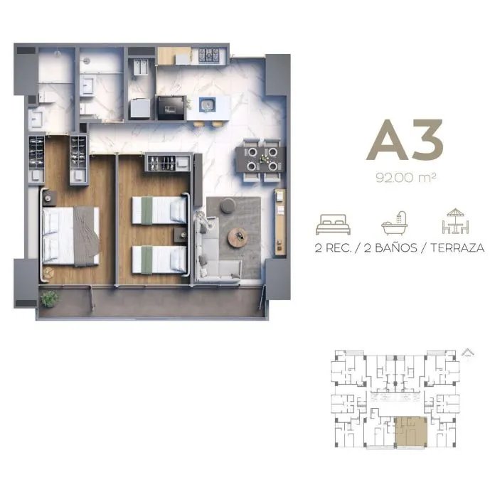 Foto 8 de Departamento en Pre -Venta en condominio sobre Av. México, Zapopan,IQONO