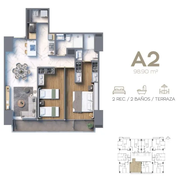 Foto 9 de Departamento en Pre -Venta en condominio sobre Av. México, Zapopan,IQONO